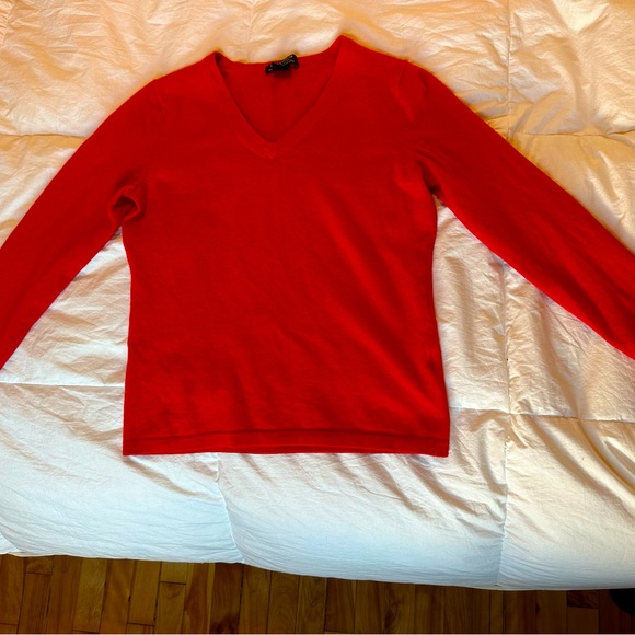 Bright Red Merino Shirt 💋 - Picture 1 of 4